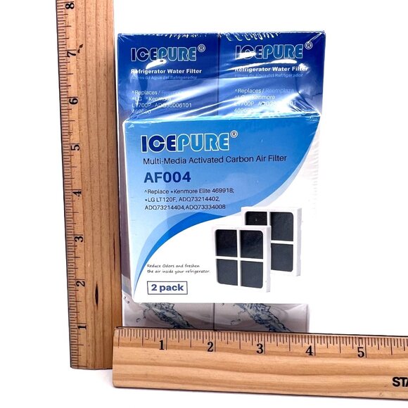 Icepure Refrigerator Filter Set Air Water ADQ36006101 LT700P 469690 AF004 2 Pack - Picture 7 of 9